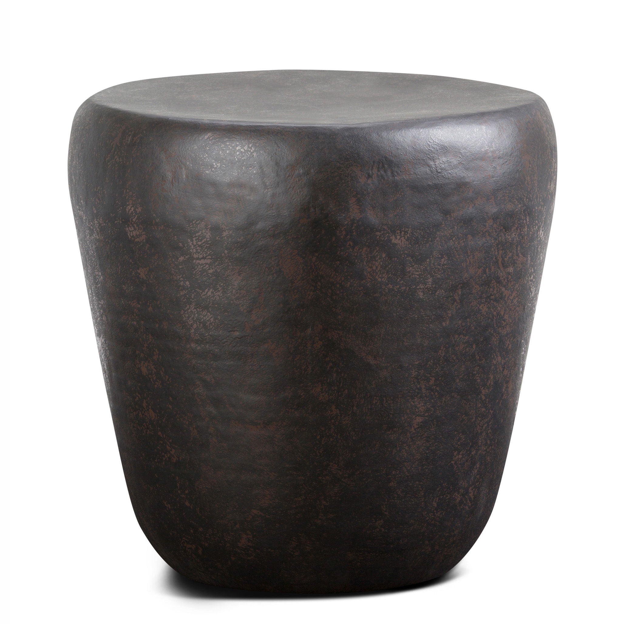Garvy - Metal Side Table - Rustic Bronze
