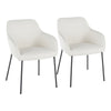 Daniella - Contemporary Dining Chair (Set of 2) - Black / Cream