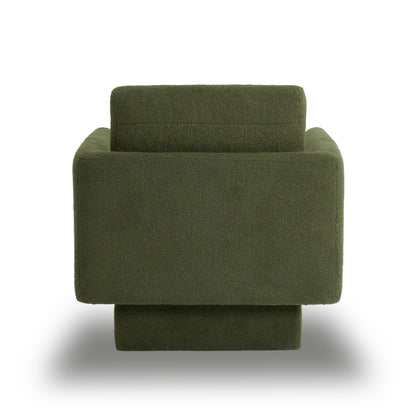 360ÔøΩÔøΩÔøΩÔøΩÔøΩÔøΩÔøΩÔøΩÔøΩÔøΩÔøΩÔøΩÔøΩÔøΩÔøΩ Modern Swivel Accent Chair Round Armchair, Thick Padded Single Lounge Sofa Upholstered Comfy - Green