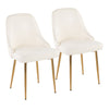 Marcel - Contemporary / Glam Dining Chair (Set of 2) - White