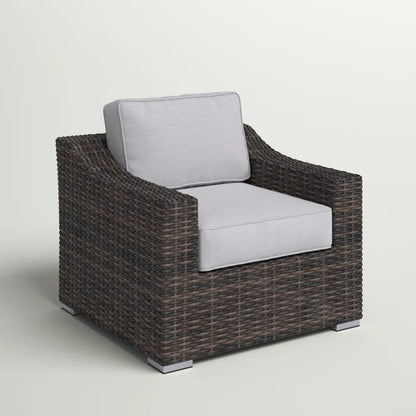 Patio Chair With Cushion - Espresso