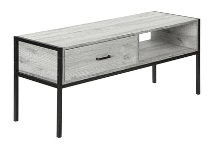 TV Stand, Console, Media Entertainment Center, Storage Drawer, Contemporary & Modern - Gray