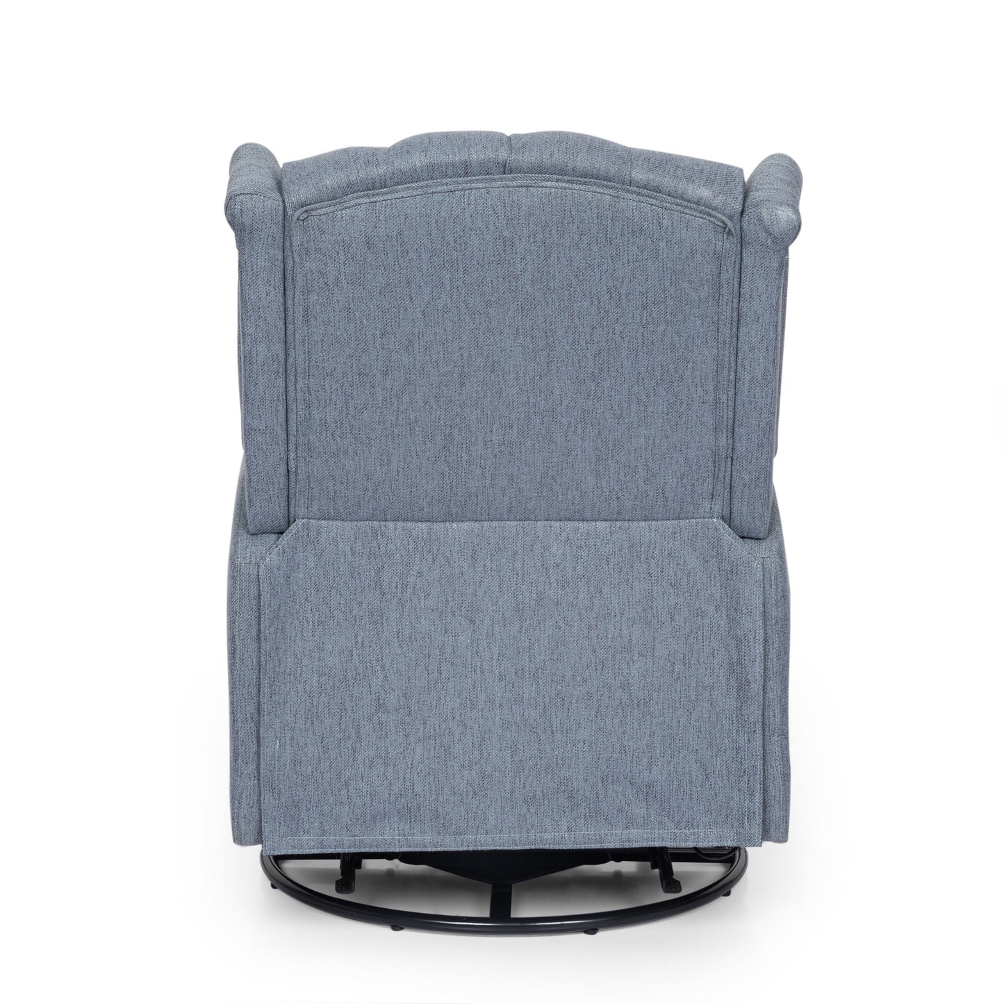 Classic Design, Manual Recliner Chair With 360 Degree Swivel - Charcoal
