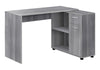 Computer Desk, Home Office, Corner, Storage Drawers, L Shape, Laptop, Contemporary & Modern - Gray