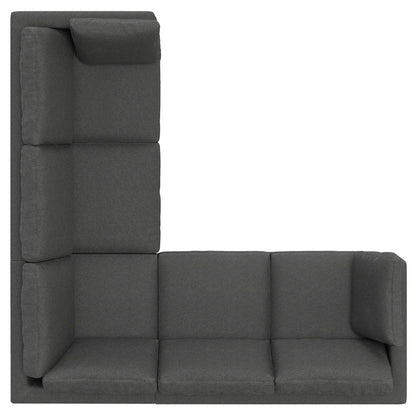 Ava - Mid Century Corner Sectional Sofa - Gray