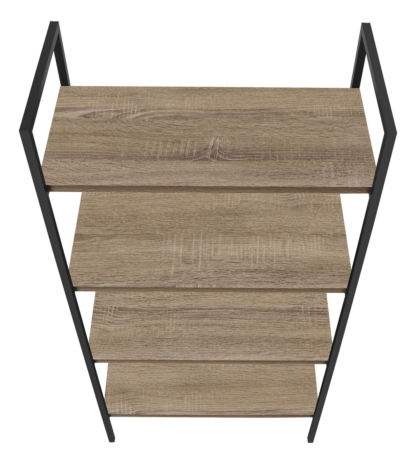 Bookshelf, Bookcase, 4 Tier, Office, Bedroom, Contemporary, Modern - Taupe