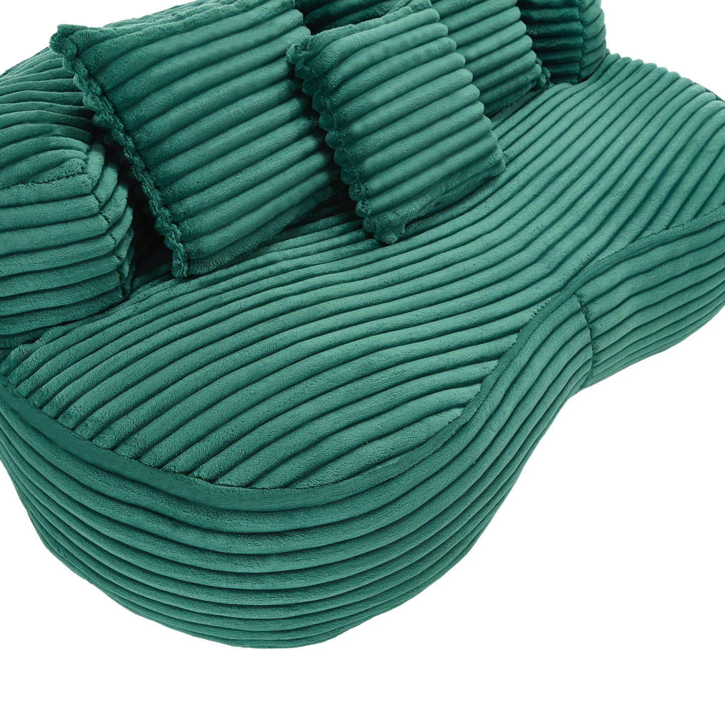 High Back Bean Bag Sofa Lounger For Adults And Kids, Indoor & Outdoor, Durable - Emerald