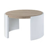 Zoma - High Gloss Coffee Table - Oak / White