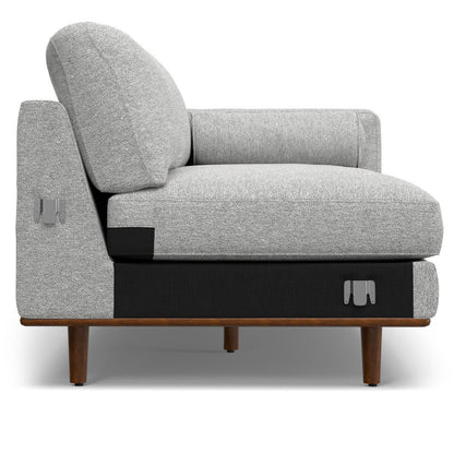 Morrison - Left Sectional Sofa - Mist Gray