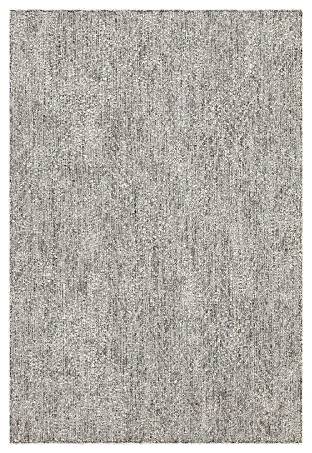 Sunshine - 7'10" X 10'3" Indoor, Outdoor Area Rug Polypropylene - Silver