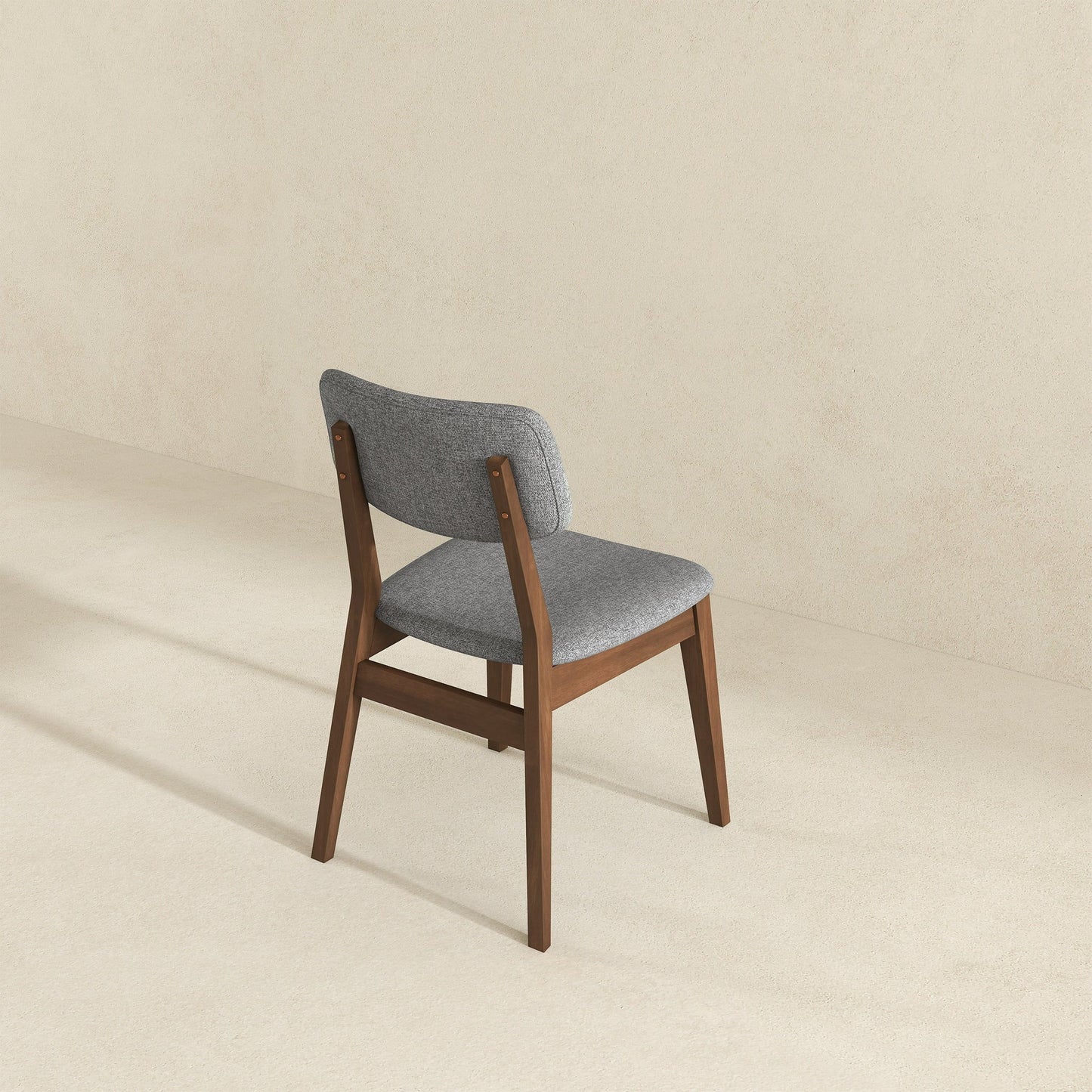 Carlos - Solid Back Side Chair (Set of 2) - Brown / Gray