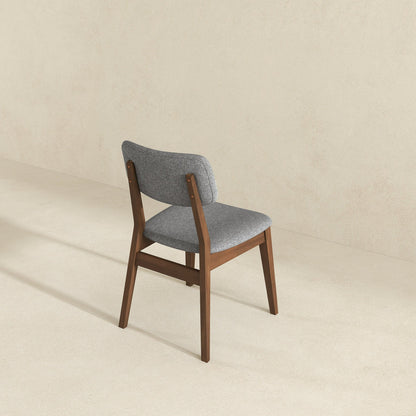 Carlos - Solid Back Side Chair (Set of 2) - Brown / Gray