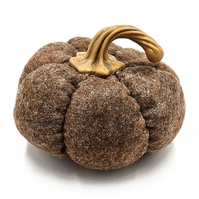 Pumpkin Ornament Decor For Holiday Harvest Festival Fall Festival & Thanksgiving (Set of 3) - Brown
