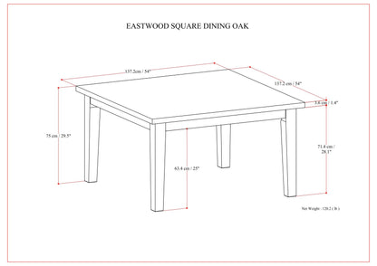 Eastwood - Square Dining Table - Brown