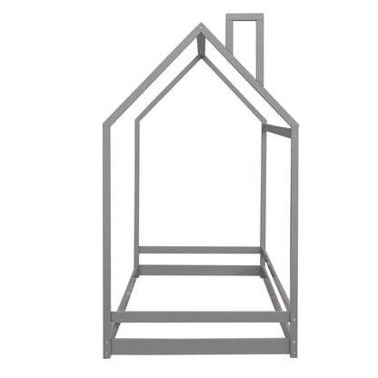 Twin Size Playhouse Bed - Gray
