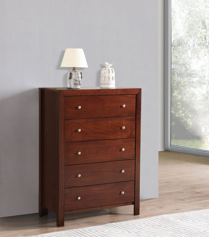 Modern Elegant Transitional Storage Chest - Cherry