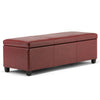 Avalon - Storage Ottoman Bench - Red
