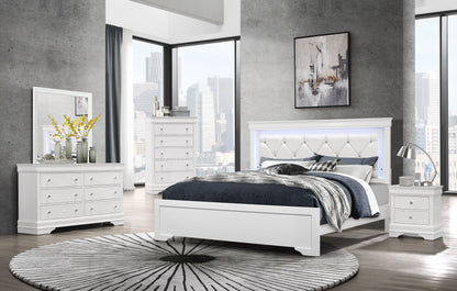 Shaker - Crocodile Metallic Dresser - White