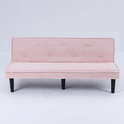 Modern Sofa Bed - Black / Beige / Pink