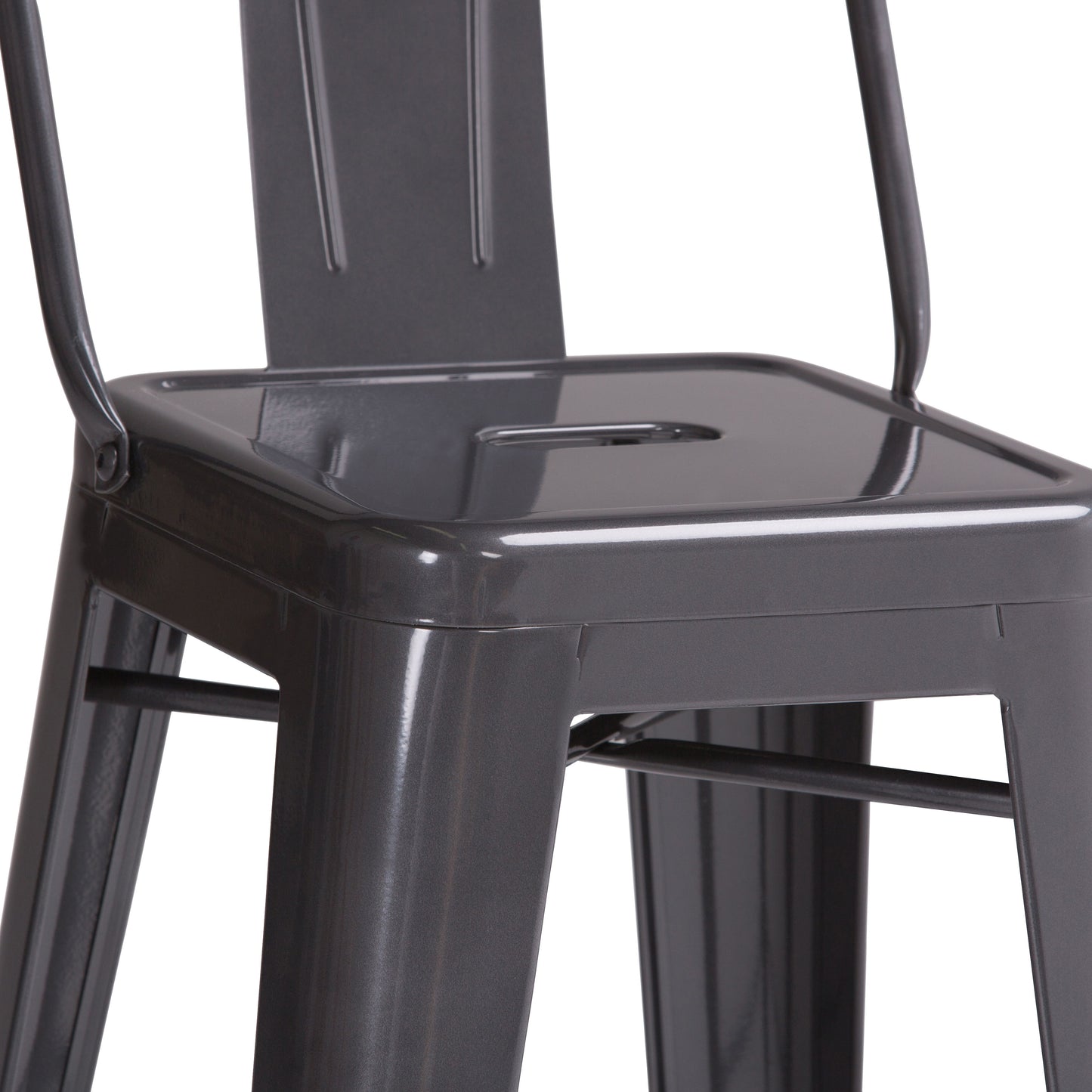 Rayne - Metal Bar Stool (Set of 2) - Gray