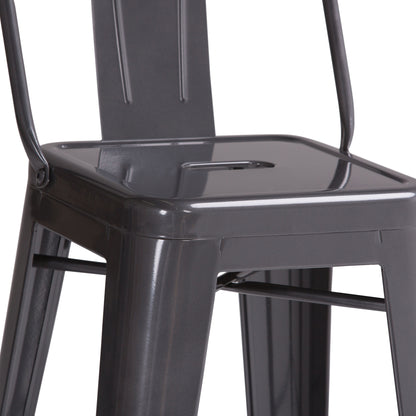 Rayne - Metal Bar Stool (Set of 2) - Gray