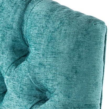 Harriet - Tufted Dining Chairs With Solid Wood Frame And Soft (Set of 2) - Teal Green