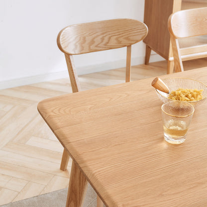 Simple Dining Chair, Solid Chair Table For Living Room Chair - Natural