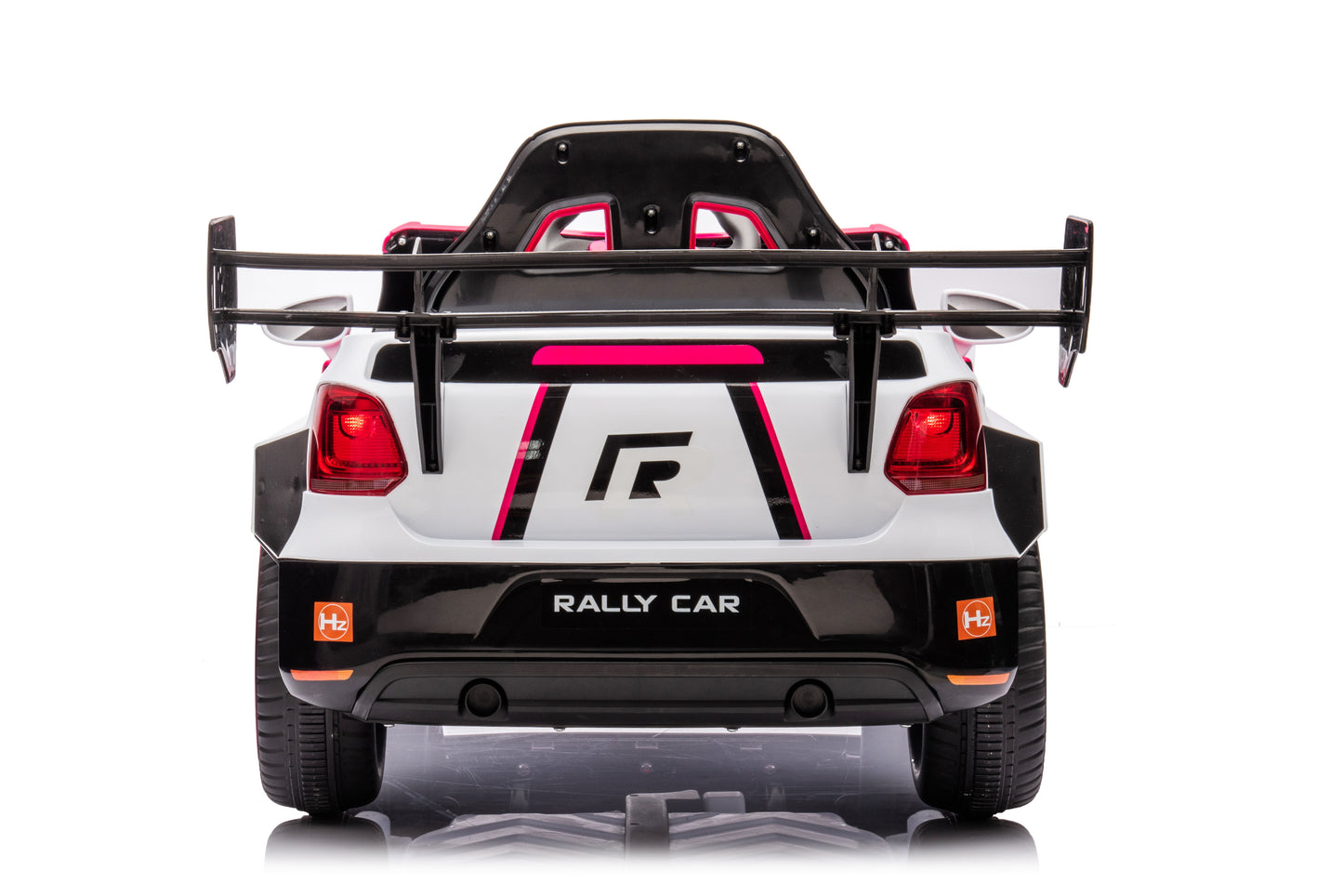 12V4A 20W*2 One Button Start, Forward And Backward, High And Low Speed, Music, Front Light, Power Display, Two Doors Can Open, 2.4G R / C, Seat Belt Four Wheel Absorber Kids Ride On Car - Pink