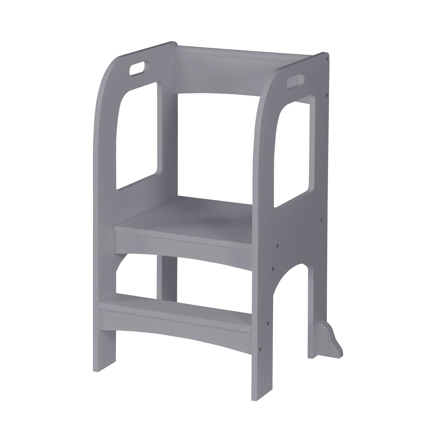 Child Standing Tower, Step Stool For Kids, Toddler Step Stool For Kitchen Counter - Gray