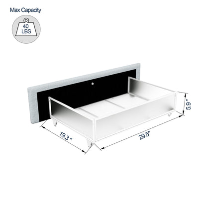 Anda - Queen Boucle Upholstered Platform Bed With Patented 4 Drawers Storage - Ivory