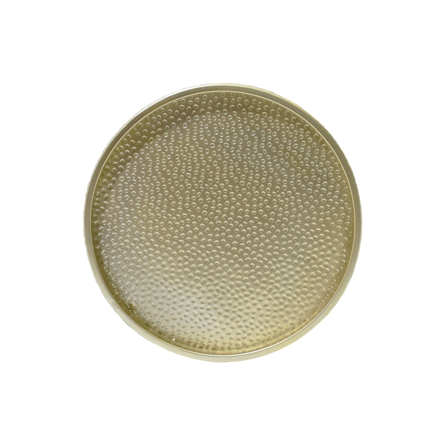 Side Table With Cylindrical Shape And Convenient Table Lip (Set of 2) - Gold