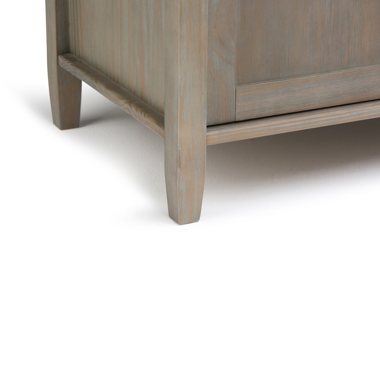 Warm Shaker - Entryway Storage Bench - Distressed Gray