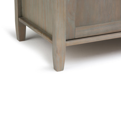 Warm Shaker - Entryway Storage Bench - Distressed Gray