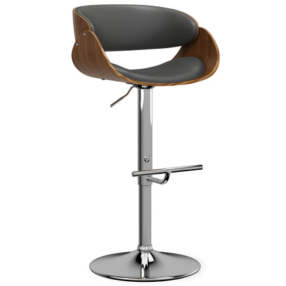 Amery - Adjustable Swivel Bar Stool - Charcoal Gray