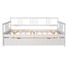 Full Size DayBed With Twin Size Trundle - White