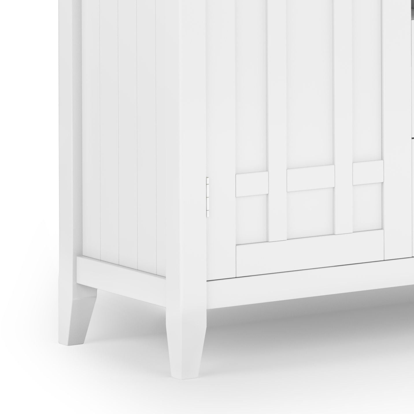Bedford - Sideboard Buffet And Wine Rack - White