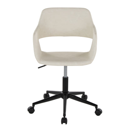 Margarite - Contemporary Task Chair - Black / Cream