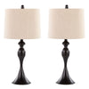 Ashland - Contemporary Table Lamp (Set of 2) - Oil Rubbed Bronze / Oatmeal