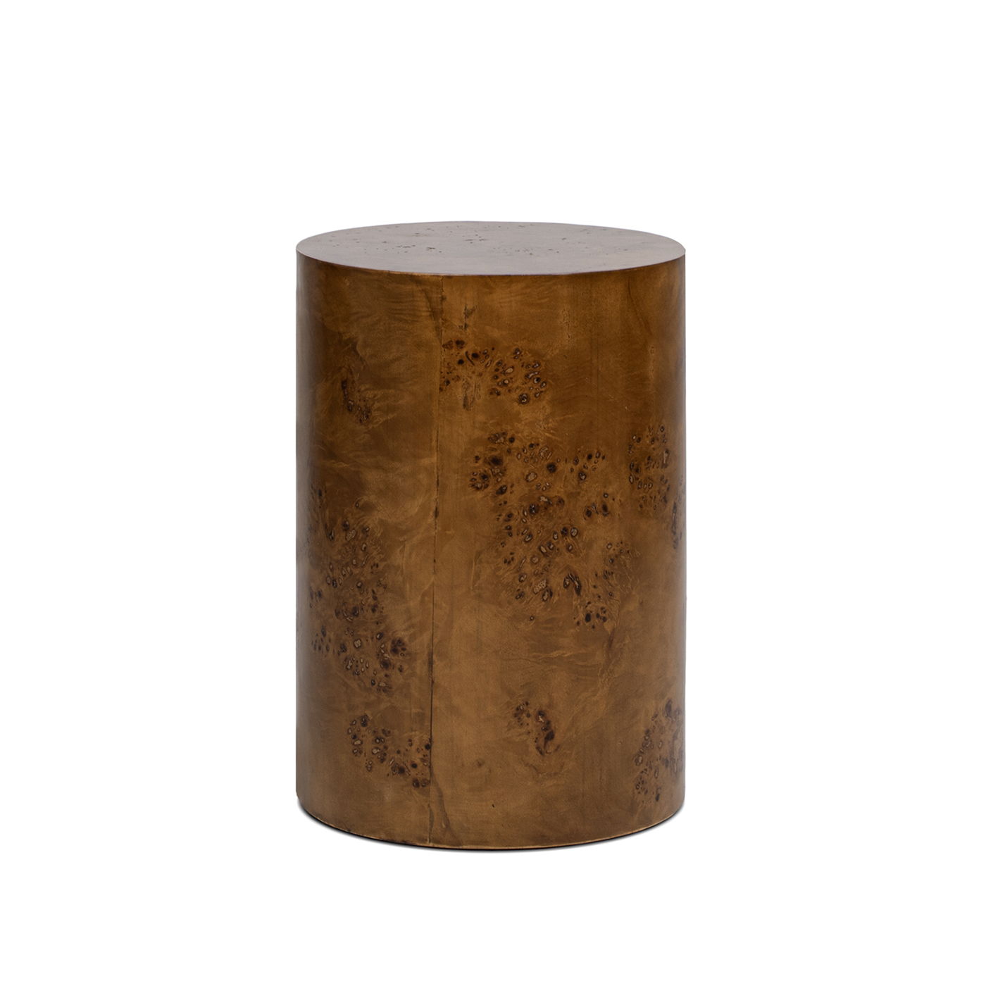 Nebula - Accent Pillar Side Table - Medium Brown
