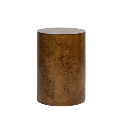 Nebula - Accent Pillar Side Table - Medium Brown