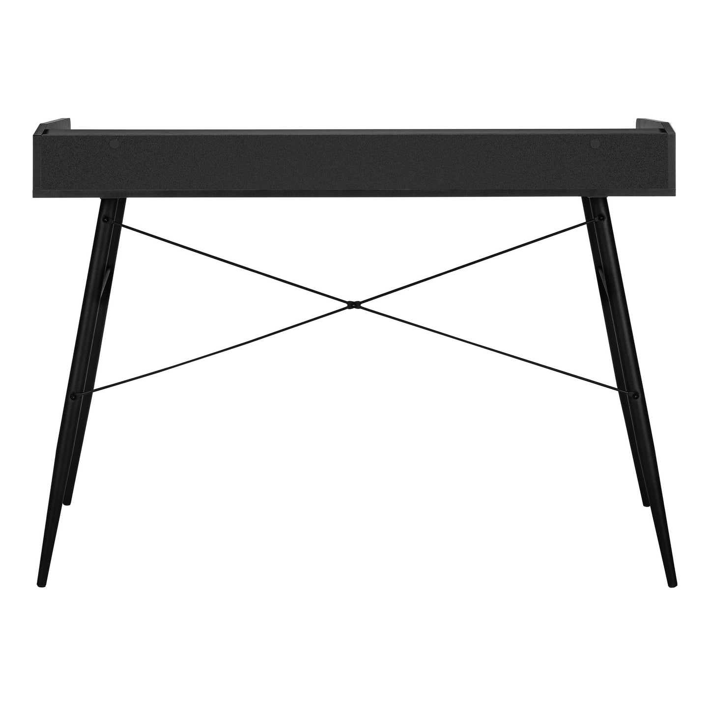 Computer Desk For Home Office, Laptop, Storage Shelves, Contemporary - Black