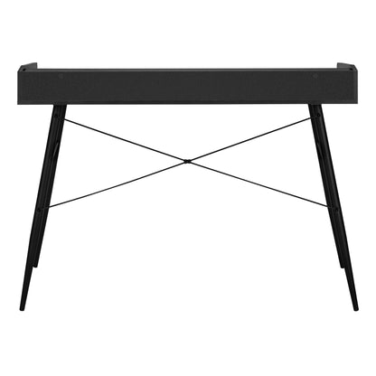 Computer Desk For Home Office, Laptop, Storage Shelves, Contemporary - Black