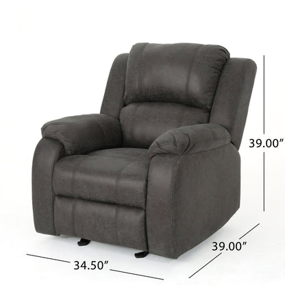 Manual Recliner Chair - Slate
