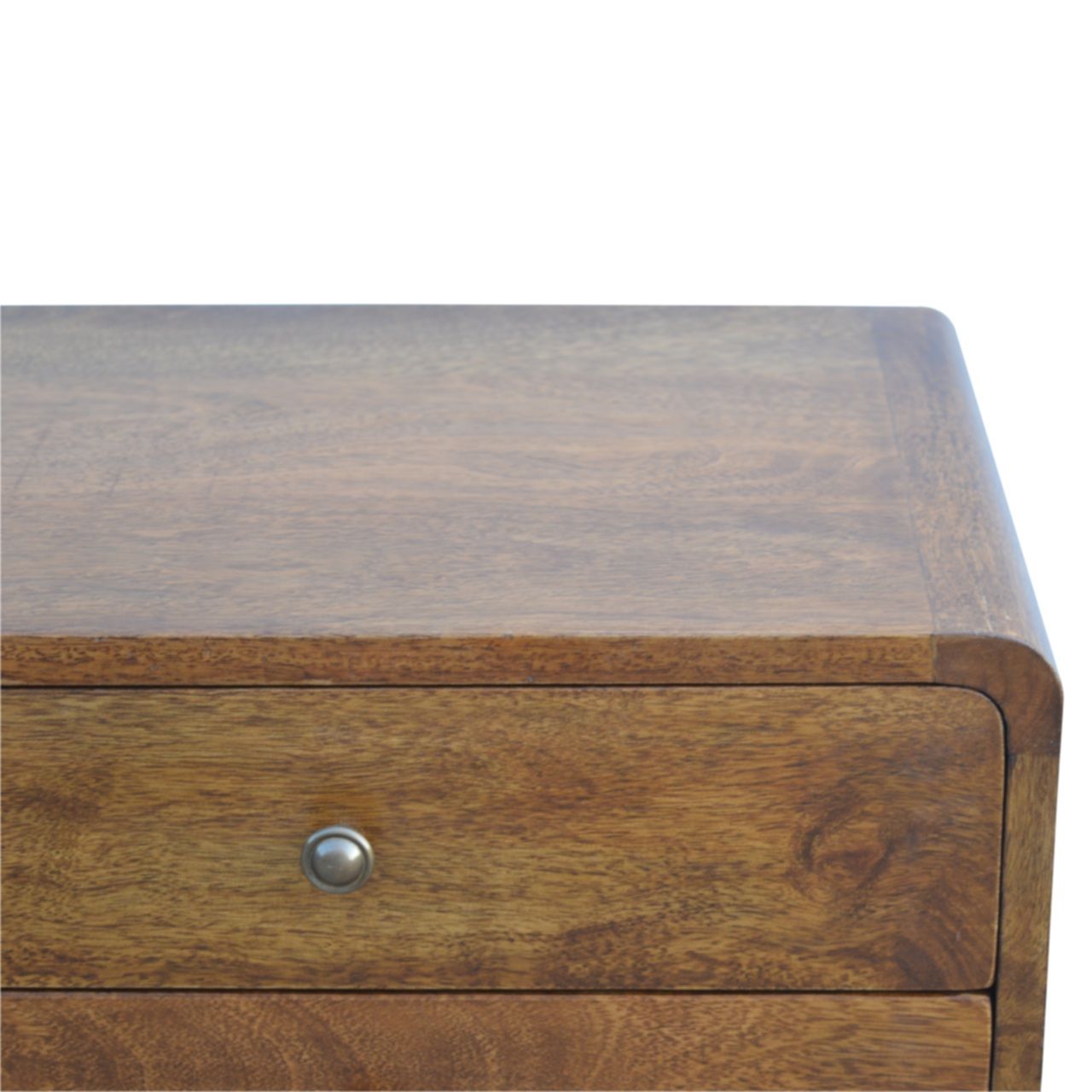 Curved Nightstand - Chestnut