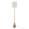 Cone - Contemporary Floor Lamp - Gold / White