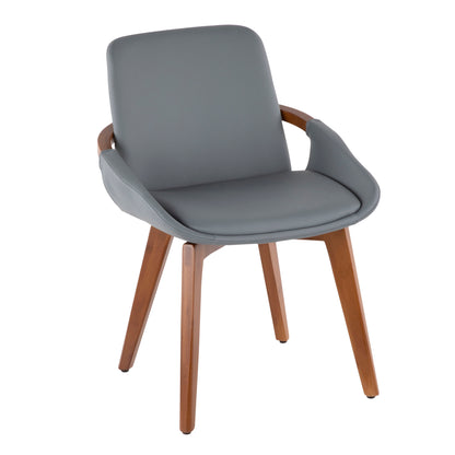 Cosmo - Mid-Century Chair - Walnut / Gray