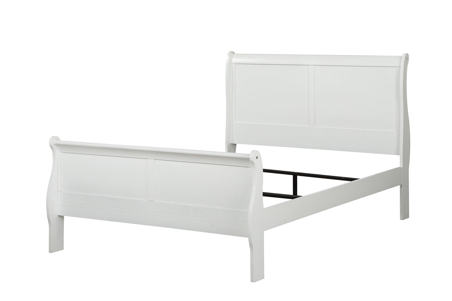 Louis Philippe - Twin Bed - White