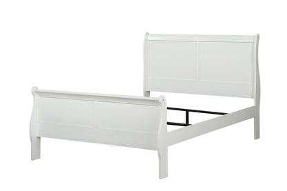 Louis Philippe - Twin Bed - White