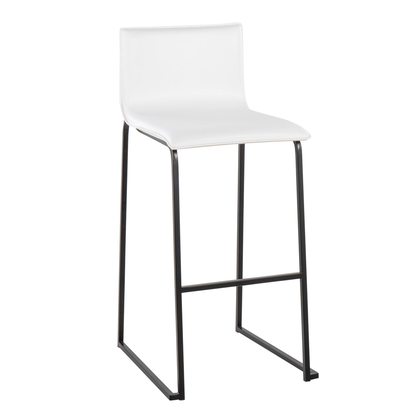 Mara - Contemporary Barstool (Set of 2) - Black / White