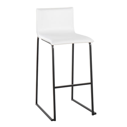 Mara - Contemporary Barstool (Set of 2) - Black / White